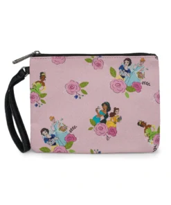 Buckle Down Stock Disney Princesses Floral Single Pocket Wallet Wristlet