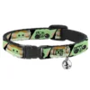 Buckle Down Pets Star Wars The Mandalorian The Child Chibi Breakaway Cat Collar W/ Bell 1 Buckle Down Pets Star Wars The Mandalorian The Child Chibi Breakaway Cat Collar W/ Bell