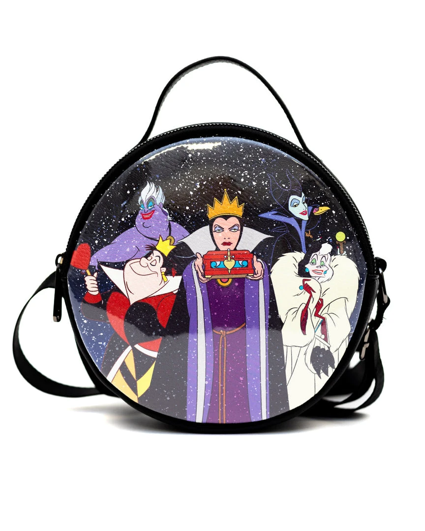 Buckle Down Exclusive Crossbody Bags Disney Villains Snow Globe Circle Parks Crossbody Bag - Pink A La Mode Exclusive 3 Buckle Down Exclusive Crossbody Bags Disney Villains Snow Globe Circle Parks Crossbody Bag - Pink A La Mode Exclusive