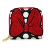 Buckle Down Stock Disney Minnie Mouse Glitter Bow Ziparound Wallet
