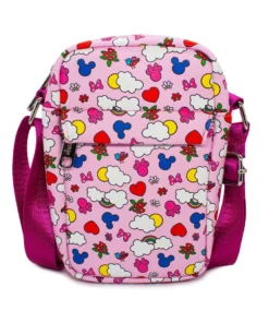 Buckle Down Stock Disney Minnie Mouse Rainbow And Florals Park Bag
