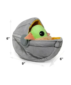 Buckle Down Pets Star Wars The Mandalorian The Child Baby Yoda Carriage Squeaky Dog Toy