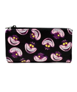 Buckle Down Exclusive Disney Alice In Wonderland Cheshire Cat Glow In The Dark Wallet - Pink A La Mode Exclusive Wallets