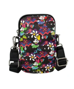 Buckle Down Stock Disney Minnie Mouse Floral Phone Bag Holder Crossbody Bags