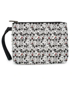 Buckle Down Stock Disney Mickey Mouse Expressions Single Pocket Wallet Wristlet