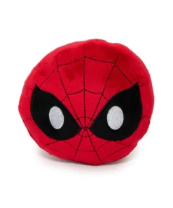 Buckle Down Pets Marvel Spiderman Face Plush Squeaky Dog Toy