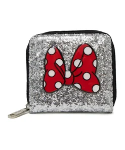 Buckle Down Stock Disney Minnie Mouse Glitter Ziparound Wallet