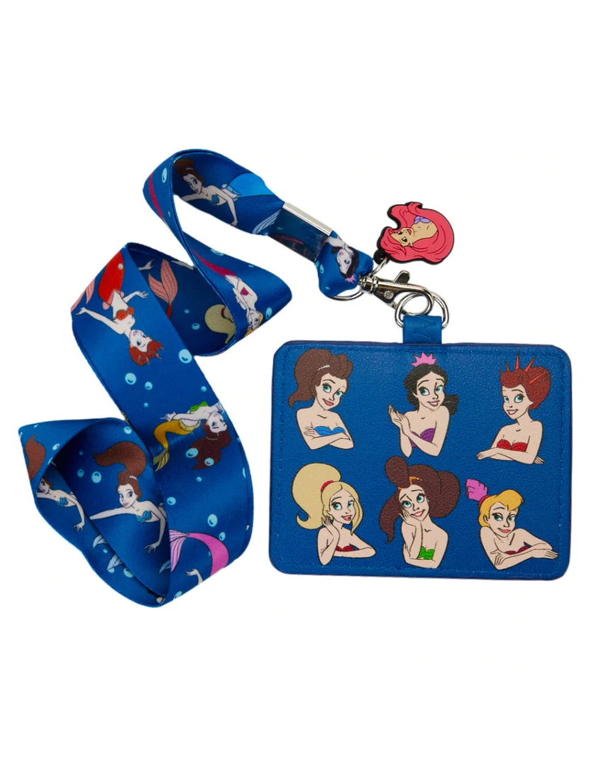 Loungefly - Disney The Little Mermaid Sisters Lanyard With Cardholder 6 Loungefly - Disney The Little Mermaid Sisters Lanyard With Cardholder