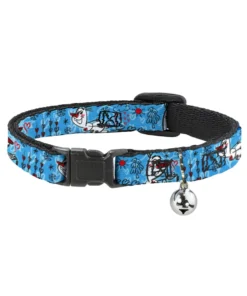 Buckle Down Pets Disney Frozen Olaf Breakaway Cat Collar W/ Bell