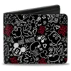 Buckle Down Stock Disney Mickey Doodles Bi-Fold Wallet Wallets