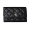 Buckle Down Stock Disney Quilted Signature D Gold Fold Over Wallet