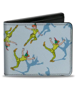 Buckle Down Stock Disney Peter Pan Shadows Bi-Fold Wallet Wallets