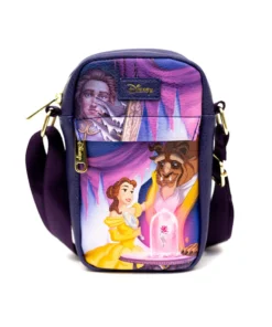 Buckle Down Exclusive Disney Beauty And The Beast Enchanted Rose Park Crossbody Bag - Pink A La Mode Exclusive