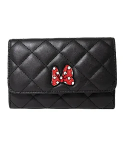 Buckle Down Stock Wallets Disney Minnie Mouse Bow Enamel Fold Over Wallet