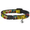 Buckle Down Pets Marvel Comics Breakaway Cat Collar W/ Bell 2 Buckle Down Pets Marvel Comics Breakaway Cat Collar W/ Bell