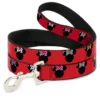 Buckle Down Pets Disney Minnie Mouse Silhouette 4' Dog Leash