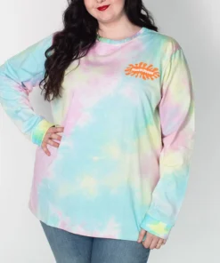 Cakeworthy - Nickelodeon Rainbow Tie-Dye Long Sleeve Shirt