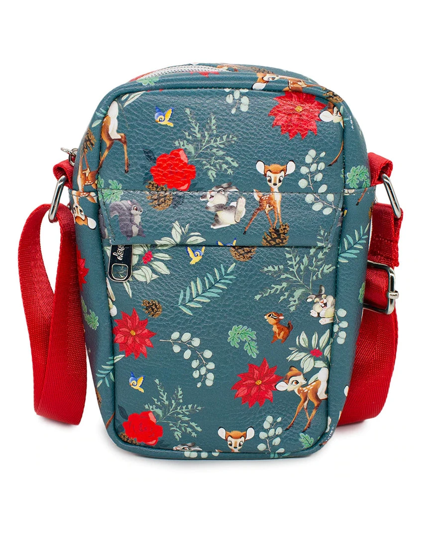 Buckle Down Stock Crossbody Bags Disney Bambi Winter Florals Park Bag 3 Buckle Down Stock Crossbody Bags Disney Bambi Winter Florals Park Bag