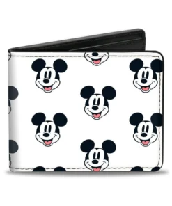 Buckle Down Disney Mickey Mouse Faces Bi-Fold Wallet