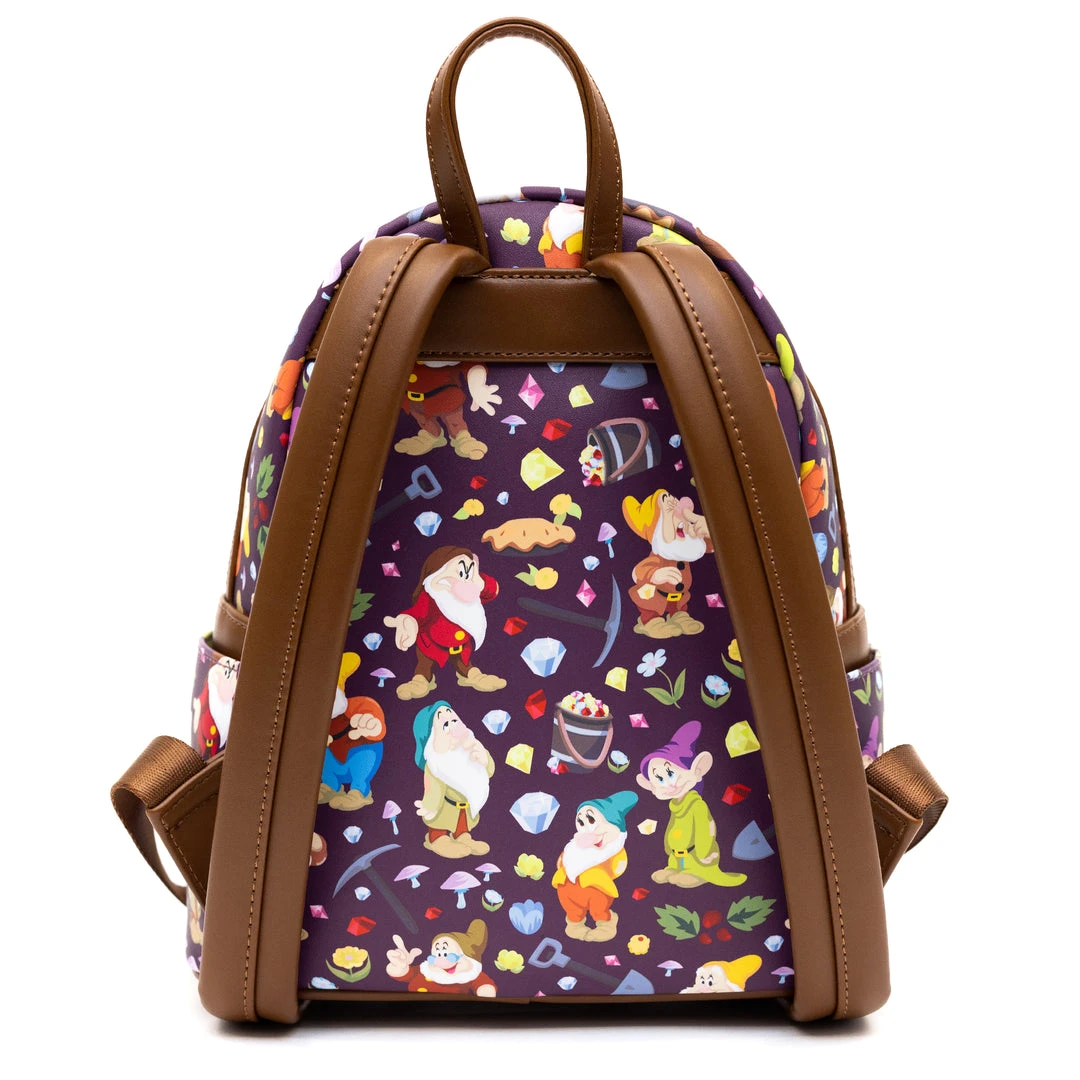 Loungefly - Disney Snow White And The Seven Dwarfs 85th Anniversary AOP Mini Backpack - PALM Exclusive 5 Loungefly - Disney Snow White And The Seven Dwarfs 85th Anniversary AOP Mini Backpack - PALM Exclusive