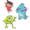Storybook Pins Disney Pixar Monsters Inc. 3 Piece Limited Edition Enamel Pin Set - PALM Exclusive