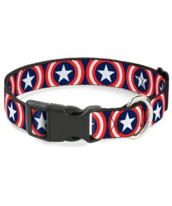 Buckle Down Pets Marvel Captain America Dog Collar