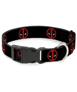 Buckle Down Pets Marvel Deadpool Dog Collar