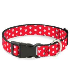 Buckle Down Pets Disney Minnie Mouse Polka Dots Dog Collar