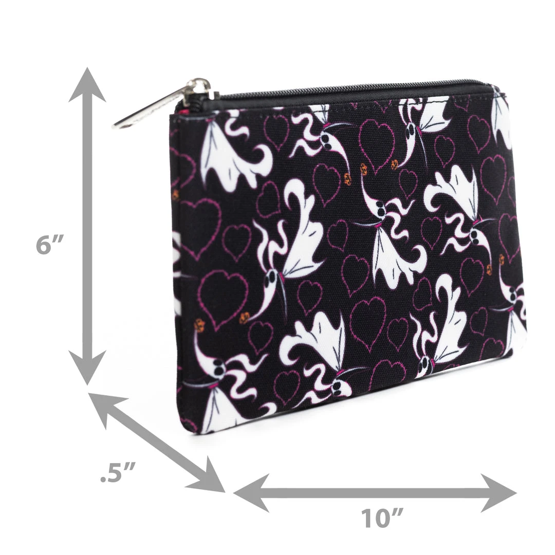 Loungefly Disney The Nightmare Before Christmas Zero, Multi-use Pouch, Coin Purse, Cosmetic, Pink A La Mode Exclusive 4 Loungefly Disney The Nightmare Before Christmas Zero, Multi-use Pouch, Coin Purse, Cosmetic, Pink A La Mode Exclusive