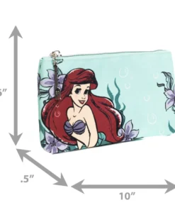 Loungefly Disney The Little Mermaid Ariel, Multi-use Pouch, Coin Purse, Cosmetic, Pink A La Mode Exclusive 9 Loungefly Disney The Little Mermaid Ariel, Multi-use Pouch, Coin Purse, Cosmetic, Pink A La Mode Exclusive