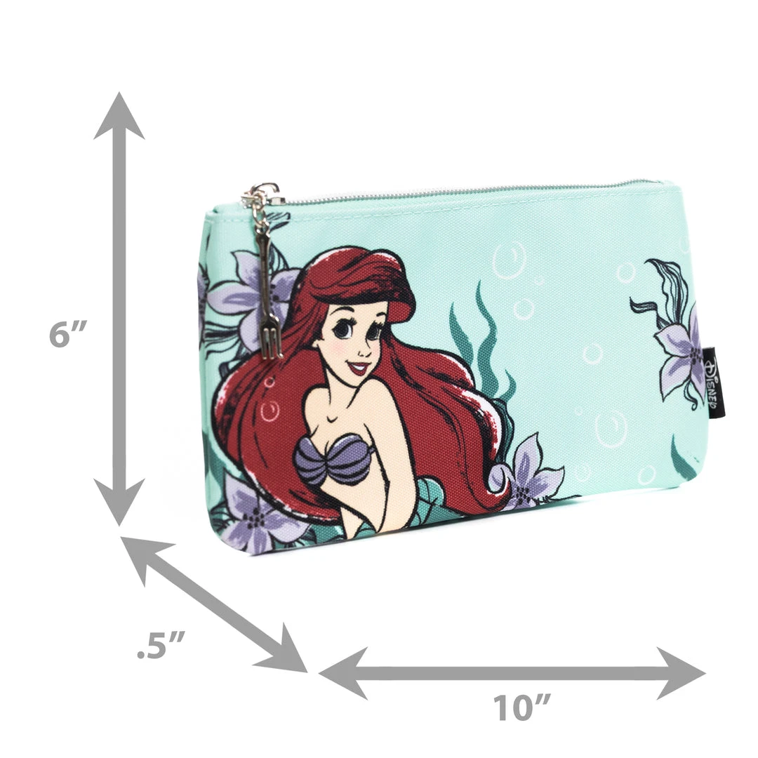 Loungefly Disney The Little Mermaid Ariel, Multi-use Pouch, Coin Purse, Cosmetic, Pink A La Mode Exclusive 5 Loungefly Disney The Little Mermaid Ariel, Multi-use Pouch, Coin Purse, Cosmetic, Pink A La Mode Exclusive