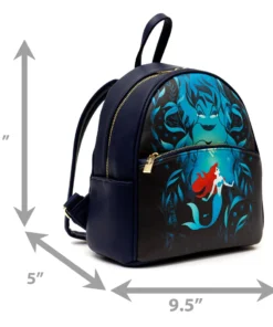 Danielle Nicole Exclusive Danielle Nicole - Disney Enchanted Princess Series Ariel & Ursula Mini Backpack - PALM Exclusive