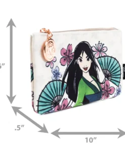 Loungefly Exclusive Loungefly Disney Princess Mulan, Multi-use Pouch, Coin Purse, Cosmetic, Pink A La Mode Exclusive