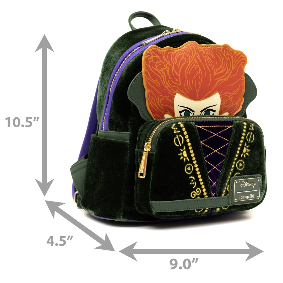 Loungefly - Hocus Pocus Cosplay Winifred Mini Backpack - PALM Exclusive 9 Loungefly - Hocus Pocus Cosplay Winifred Mini Backpack - PALM Exclusive