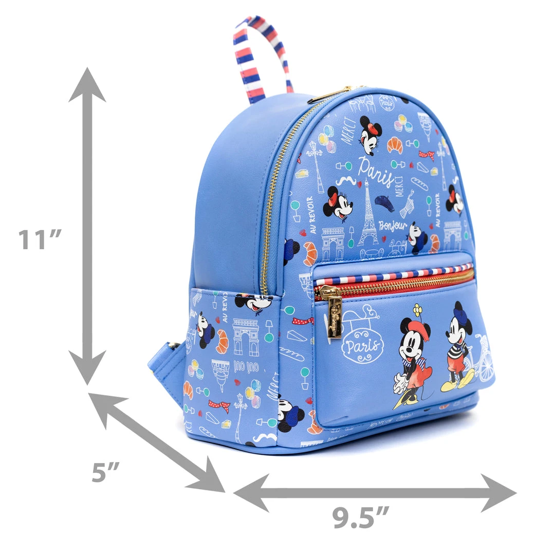 Danielle Nicole Exclusive Danielle Nicole, Disney Springtime In Paris Mickey And Minnie Mini Backpack, Pink A La Mode Exclusive 7 Danielle Nicole Exclusive Danielle Nicole, Disney Springtime In Paris Mickey And Minnie Mini Backpack, Pink A La Mode Exclusive