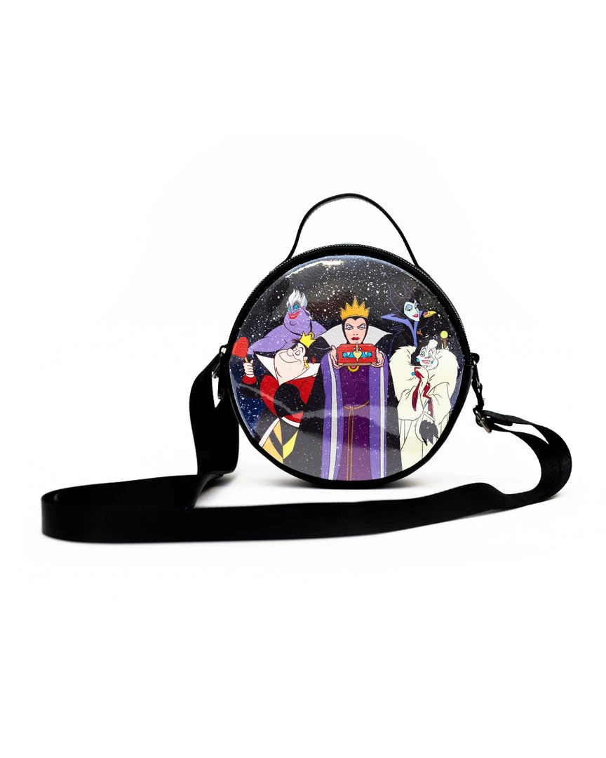 Buckle Down Exclusive Crossbody Bags Disney Villains Snow Globe Circle Parks Crossbody Bag - Pink A La Mode Exclusive 6 Buckle Down Exclusive Crossbody Bags Disney Villains Snow Globe Circle Parks Crossbody Bag - Pink A La Mode Exclusive