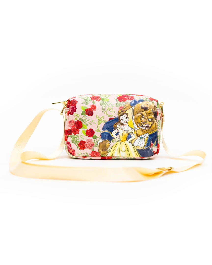 Buckle Down Exclusive Crossbody Bags Disney Beauty And The Beast Watercolor Parks Crossbody Bag - Pink A La Mode Exclusive 4 Buckle Down Exclusive Crossbody Bags Disney Beauty And The Beast Watercolor Parks Crossbody Bag - Pink A La Mode Exclusive