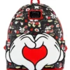 Loungefly - Disney Mickey And Minnie Heart Hands Mini Backpack