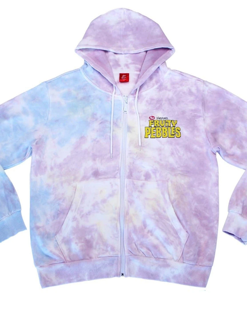 Cakeworthy - Fruity Pebbles Tie Dye Hoodie Apparel 5 Cakeworthy - Fruity Pebbles Tie Dye Hoodie Apparel