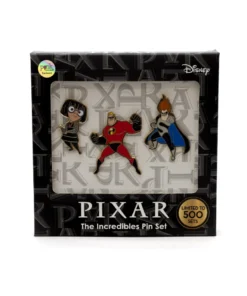 Storybook Disney Pixar The Incredibles 3 Piece Limited Edition Enamel Pin Set - PALM Exclusive Pins