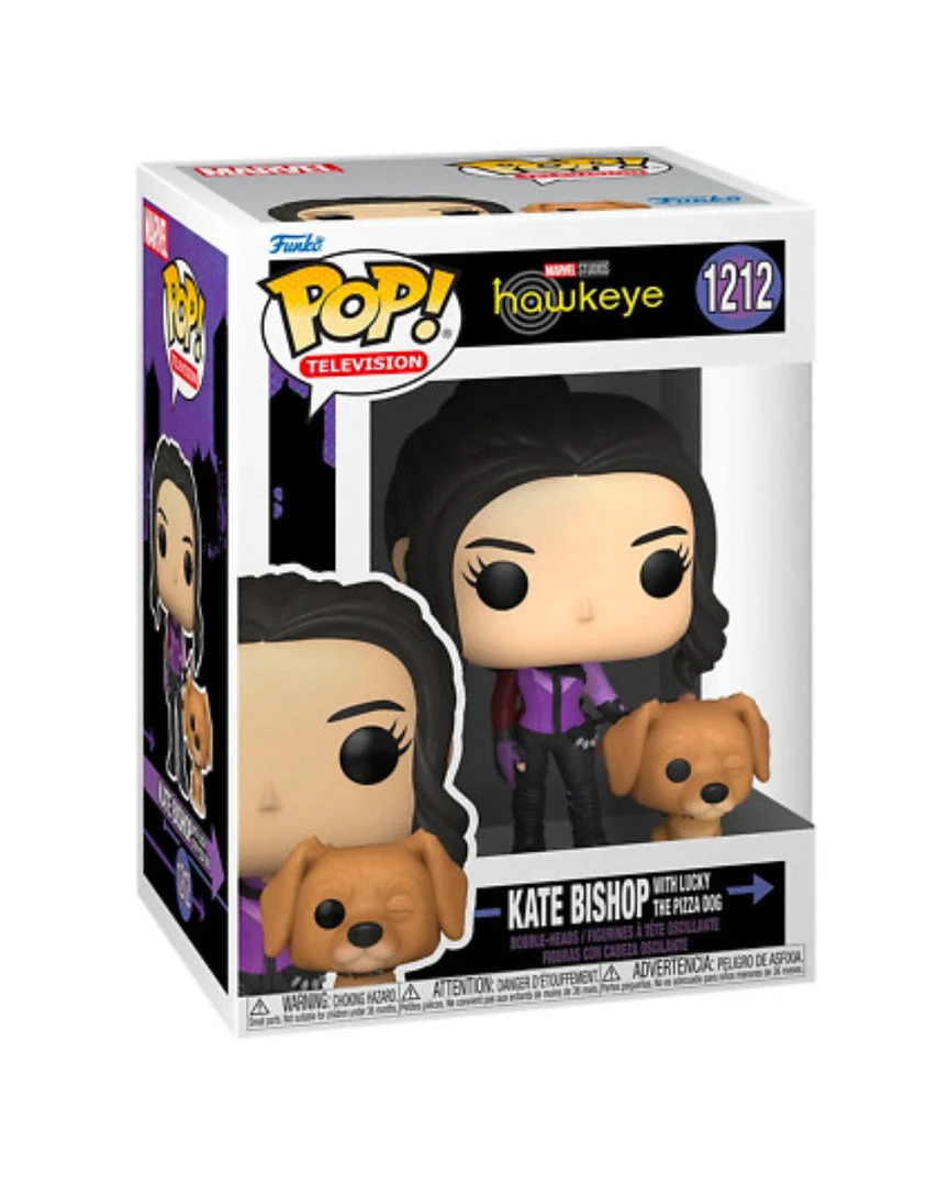 Funko POP - Marvel Hawkeye Kate Bishop With Lucky The Pizza Dog #1212 Funko POP! 4 Funko POP - Marvel Hawkeye Kate Bishop With Lucky The Pizza Dog #1212 Funko POP!