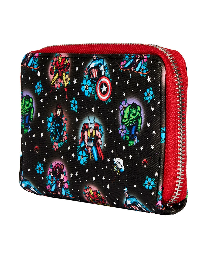 Loungefly April22 Loungefly - Marvel Avengers Tattoo Ziparound Wallet 6 Loungefly April22 Loungefly - Marvel Avengers Tattoo Ziparound Wallet