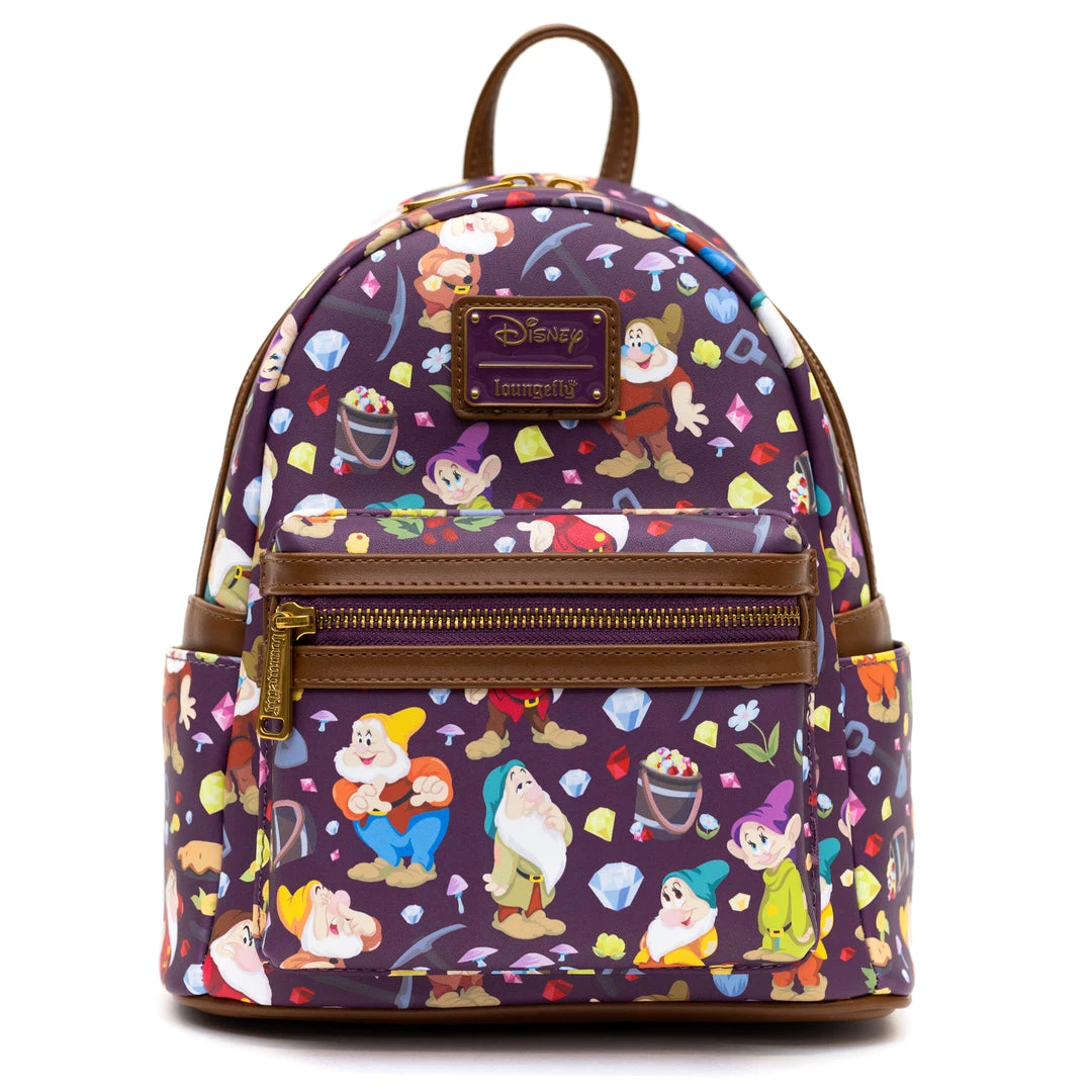 Loungefly - Disney Snow White And The Seven Dwarfs 85th Anniversary AOP Mini Backpack - PALM Exclusive 3 Loungefly - Disney Snow White And The Seven Dwarfs 85th Anniversary AOP Mini Backpack - PALM Exclusive
