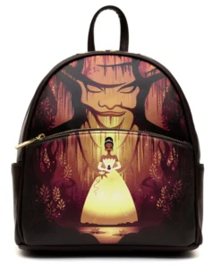 Danielle Nicole Exclusive Mini Backpacks Danielle Nicole - Disney Enchanted Princess Series Tiana & Dr Facilier Mini Backpack - PALM Exclusive