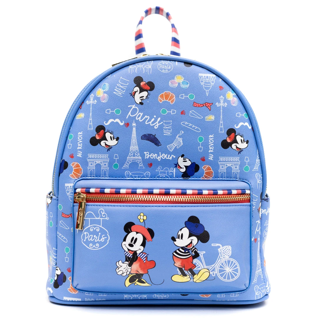 Danielle Nicole Exclusive Danielle Nicole, Disney Springtime In Paris Mickey And Minnie Mini Backpack, Pink A La Mode Exclusive 3 Danielle Nicole Exclusive Danielle Nicole, Disney Springtime In Paris Mickey And Minnie Mini Backpack, Pink A La Mode Exclusive