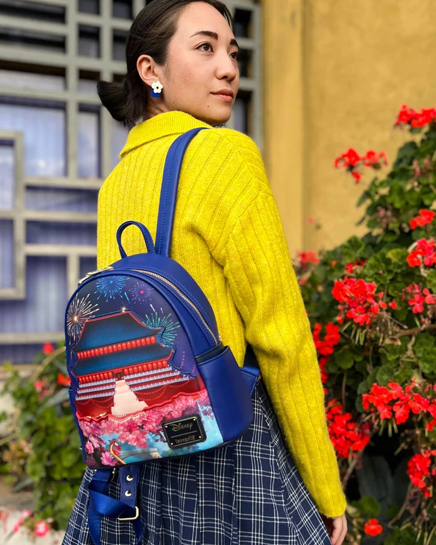 Loungefly - Disney Castle Series Mulan Light-up Mini Backpack 10 Loungefly - Disney Castle Series Mulan Light-up Mini Backpack