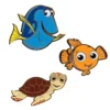 Storybook Disney Pixar Finding Nemo 3 Piece Limited Edition Enamel Pin Set - PALM Exclusive