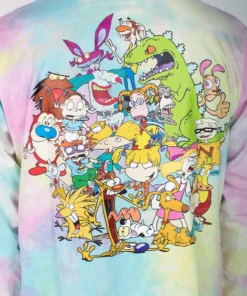 Cakeworthy - Nickelodeon Rainbow Tie-Dye Long Sleeve Shirt