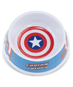 Buckle Down Pets Marvel Captain America Melamine 16oz Pet Bowl