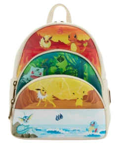 Loungefly June22 Loungefly - Pokemon Elements Triple Pocket Mini Backpack Coming Soon...